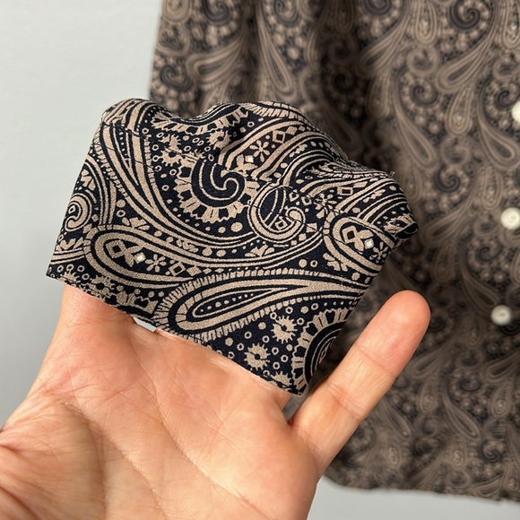 Vintage Land’s End Silk Shirt 80s 90s style size 8 - Picture 16 of 16